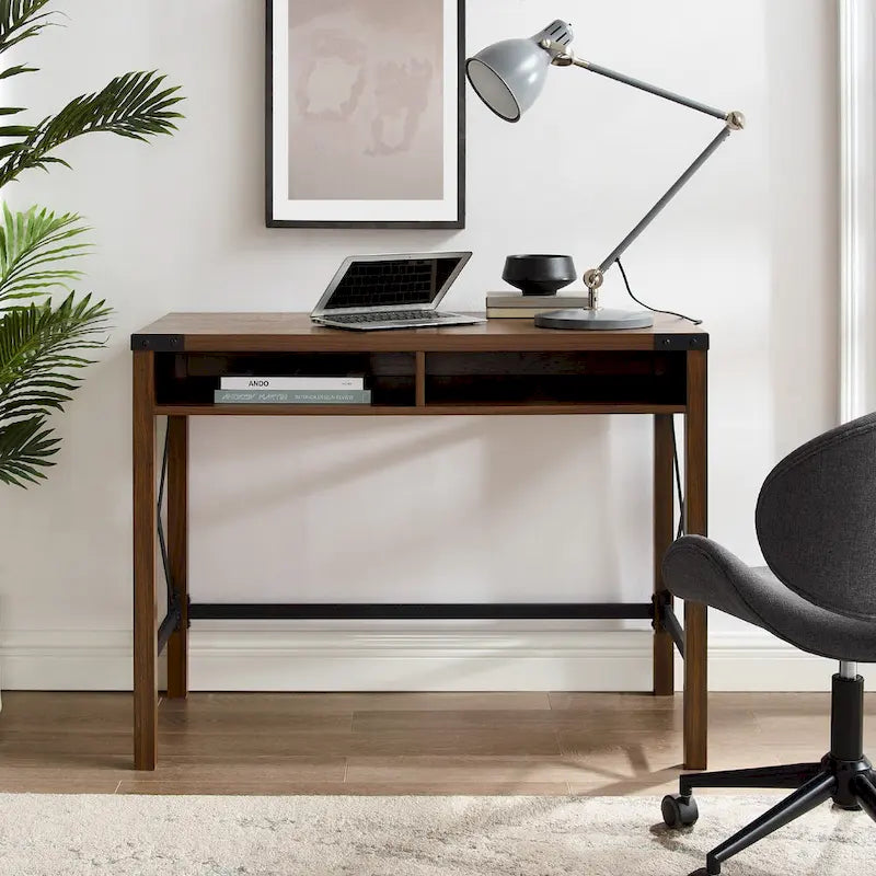 42-inch Metal X Farmhouse Desk