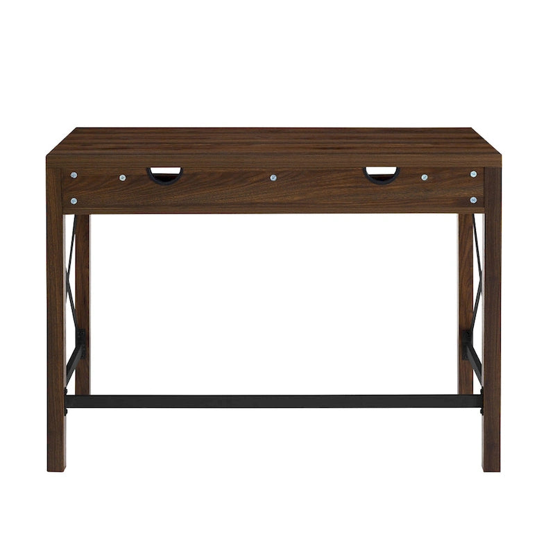 42-inch Metal X Farmhouse Desk