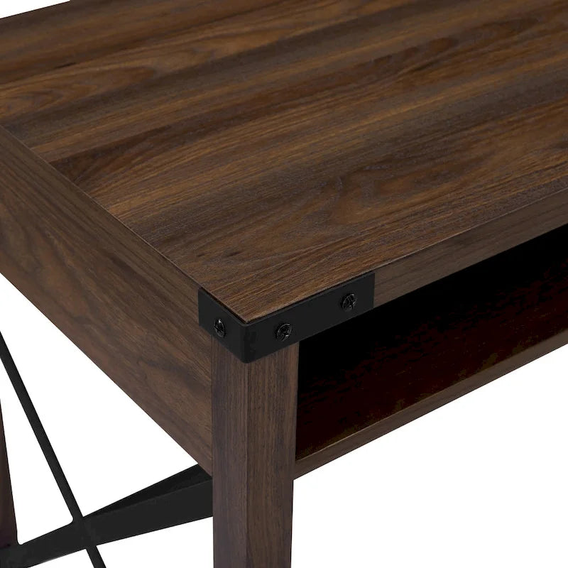 42-inch Metal X Farmhouse Desk