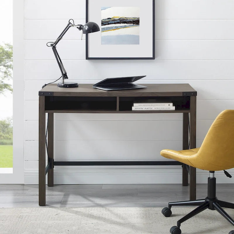 42-inch Metal X Farmhouse Desk