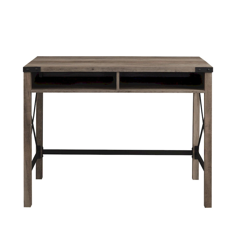 42-inch Metal X Farmhouse Desk