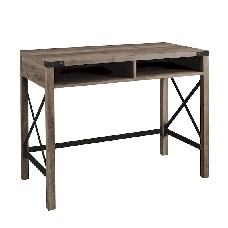 42-inch Metal X Farmhouse Desk