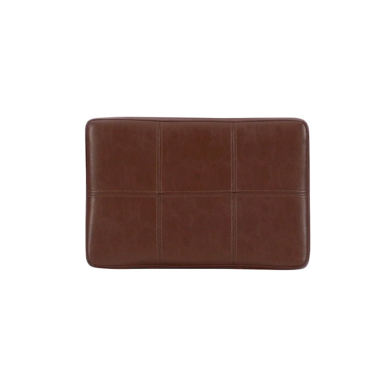 Willamette Cognac Faux Leather Counter Stool