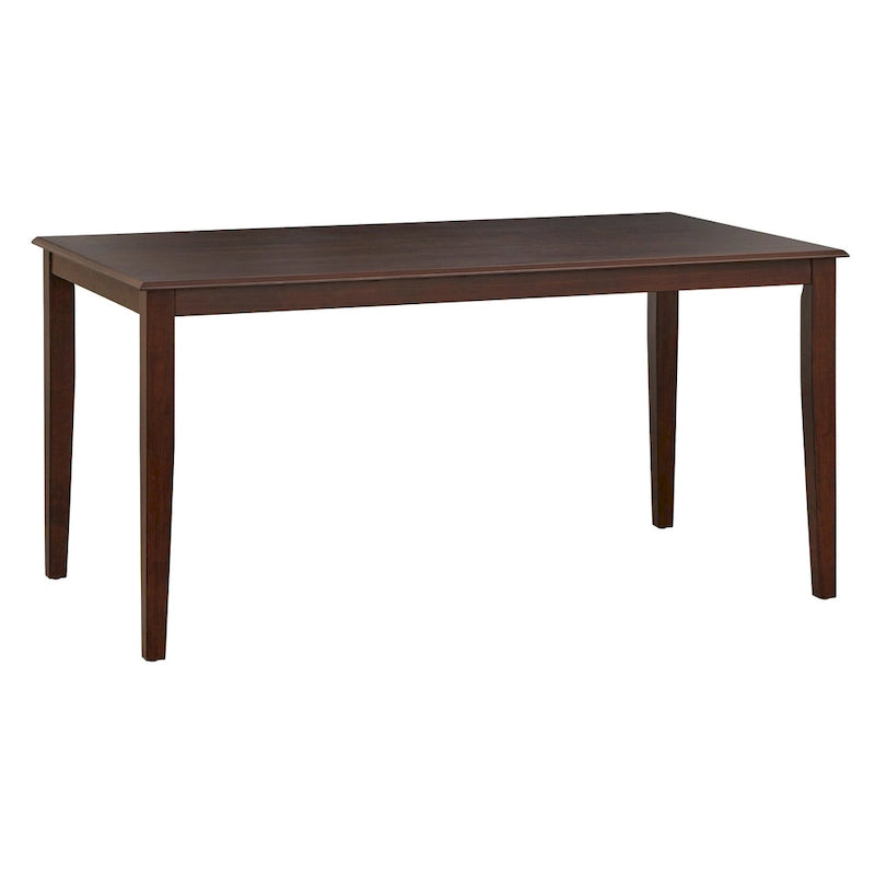 Modern Solid Wood Rectangular Dining Table for 4 to 6 Seats