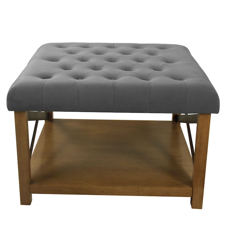 Tufted Top square cocktail Ottoman