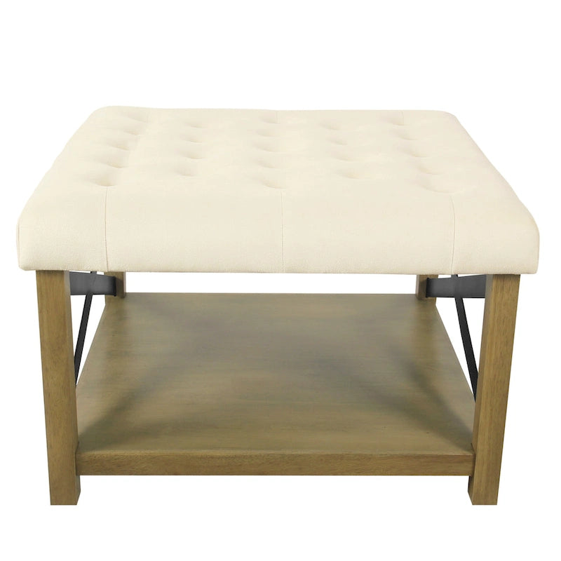Tufted Top square cocktail Ottoman