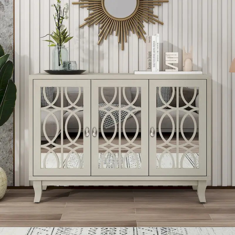 Retro Mirrored Sideboard