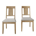 Classic Wooden Dining Chairs (Set of 2) - N/A