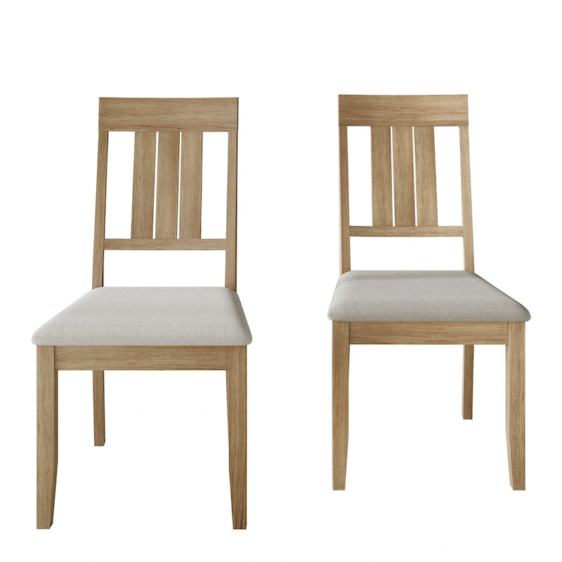 Classic Wooden Dining Chairs (Set of 2) - N/A