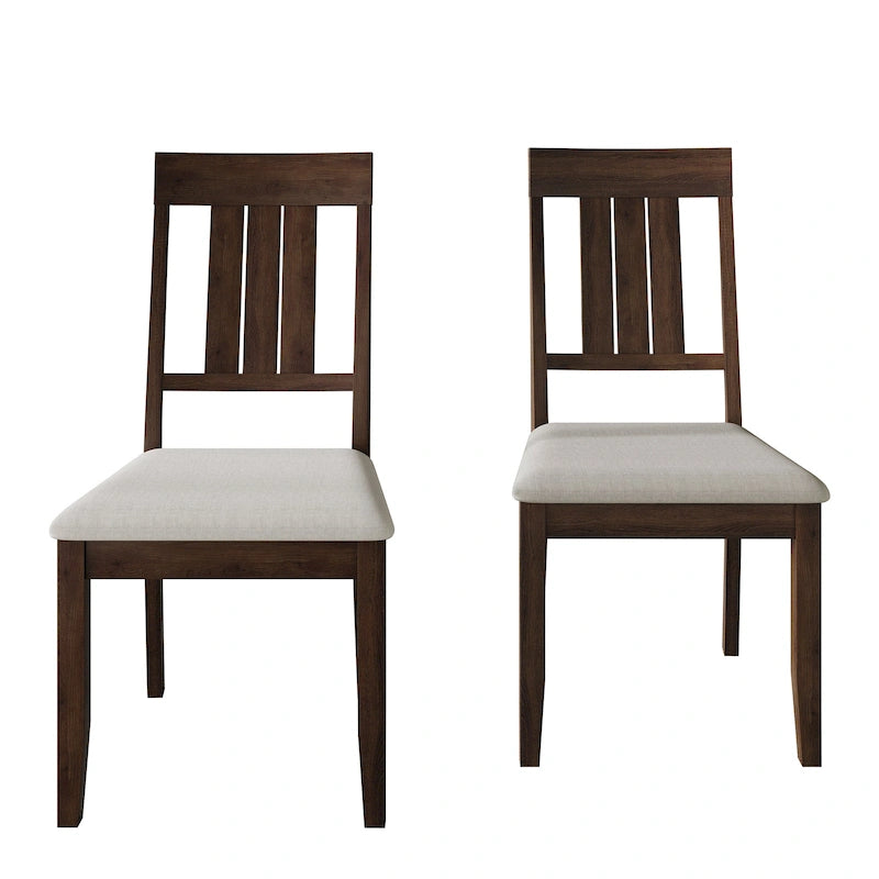 Classic Wooden Dining Chairs (Set of 2) - N/A