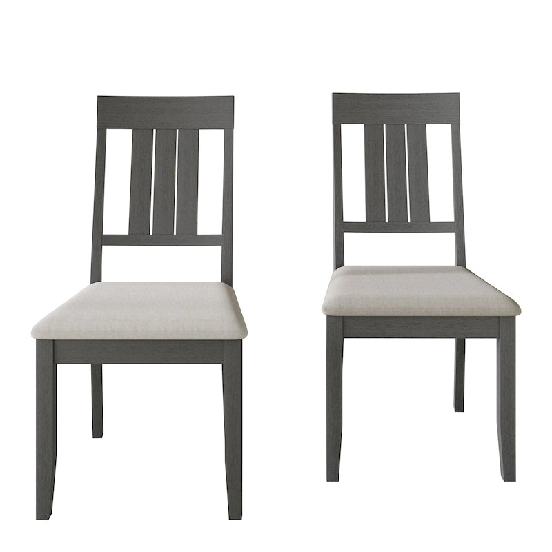 Classic Wooden Dining Chairs (Set of 2) - N/A