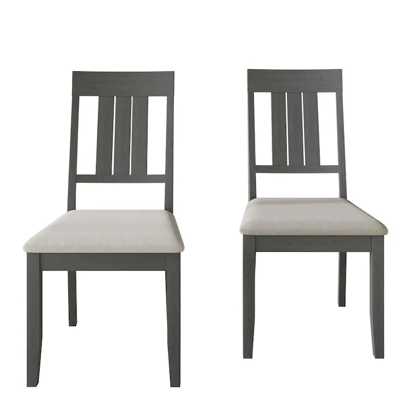 Classic Wooden Dining Chairs (Set of 2) - N/A
