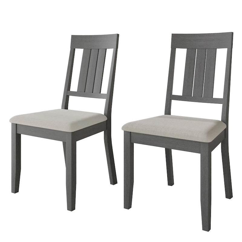Classic Wooden Dining Chairs (Set of 2) - N/A