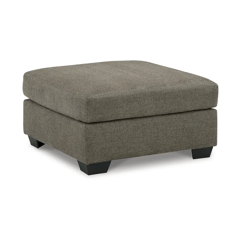 Upholstered Round Accent Ottoman Footrest for Living Room and Bedroom