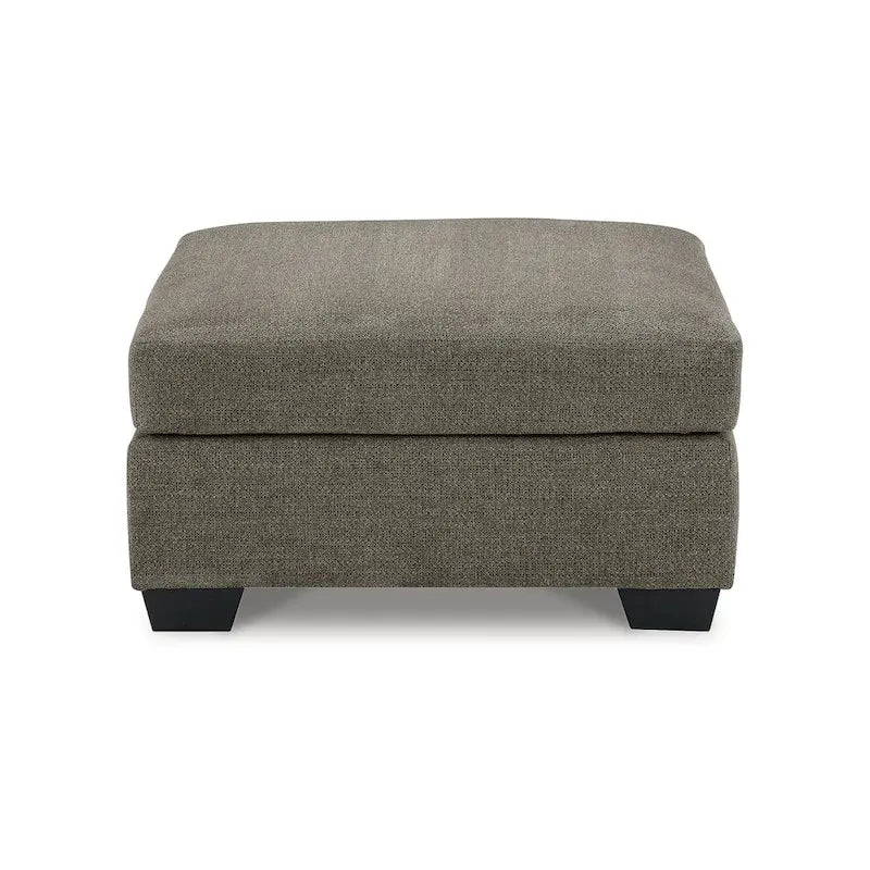 Upholstered Round Accent Ottoman Footrest for Living Room and Bedroom