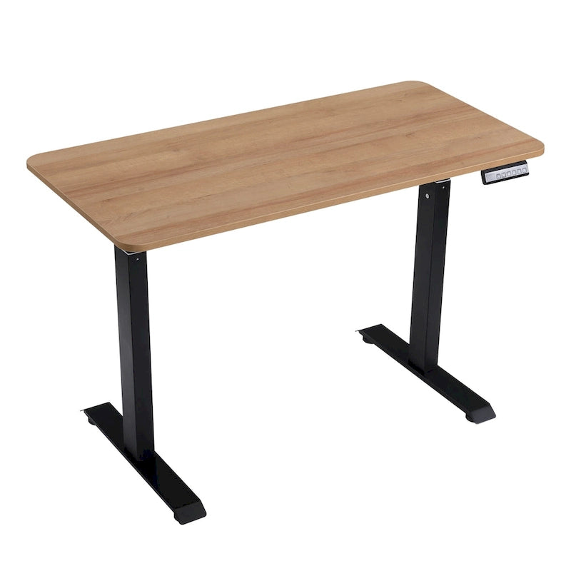 Electric Height-Adjustable Standing Desk for Home Office with Spacious Work Surface