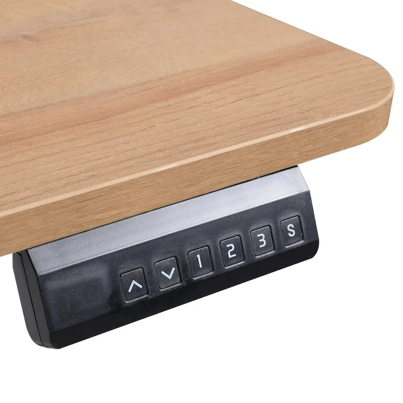 Electric Height-Adjustable Standing Desk for Home Office with Spacious Work Surface