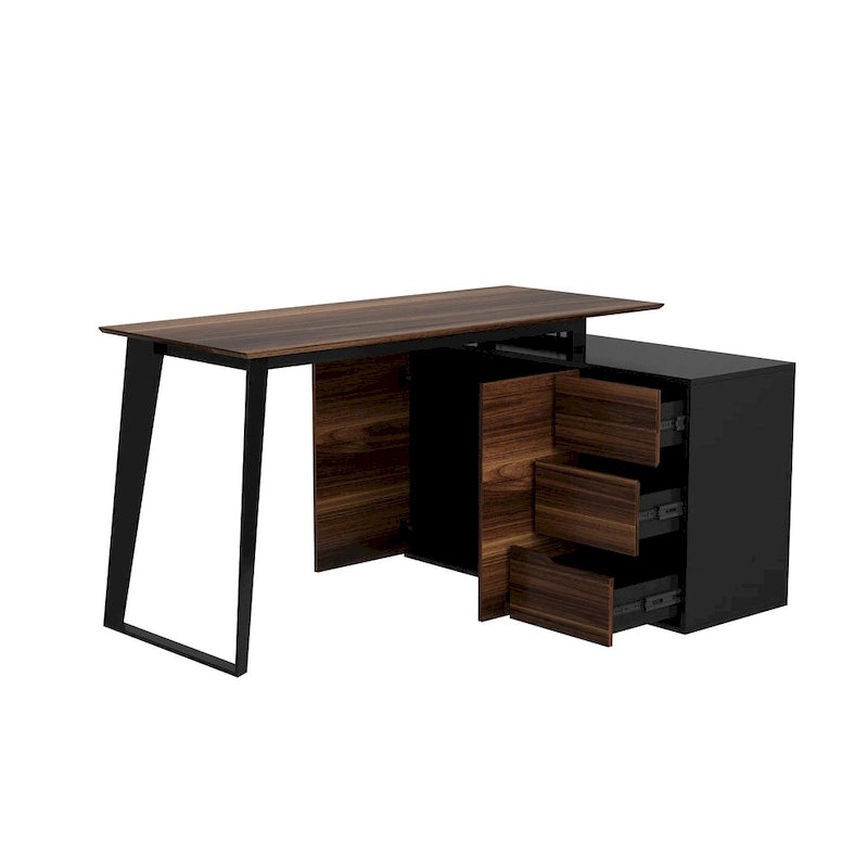 Home Office Computer Desk L-Shaped Corner Desk 54.3 Writing