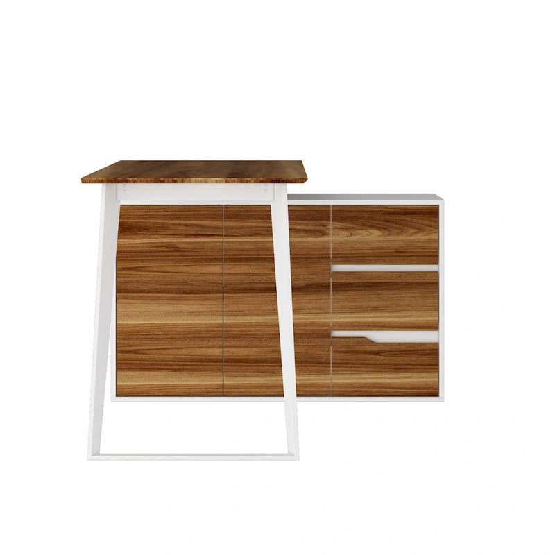 Home Office Computer Desk L-Shaped Corner Desk 54.3 Writing