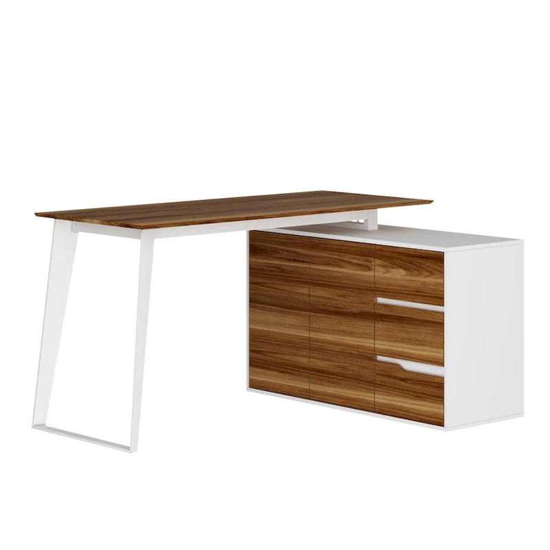 Home Office Computer Desk L-Shaped Corner Desk 54.3 Writing