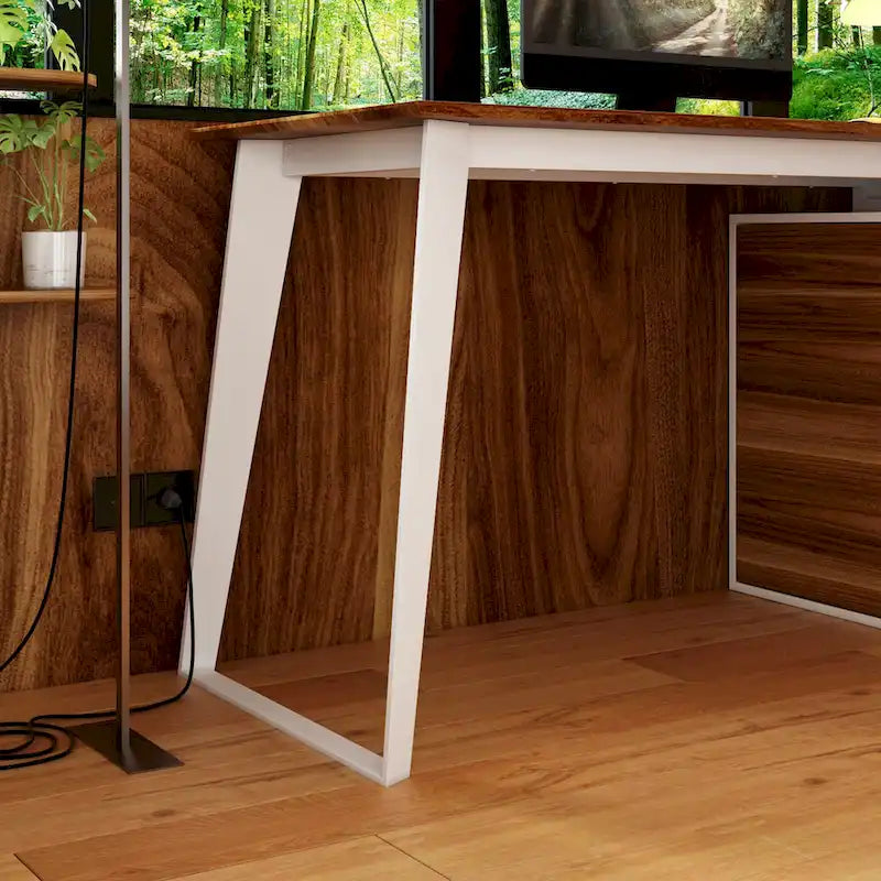 Home Office Computer Desk L-Shaped Corner Desk 54.3 Writing