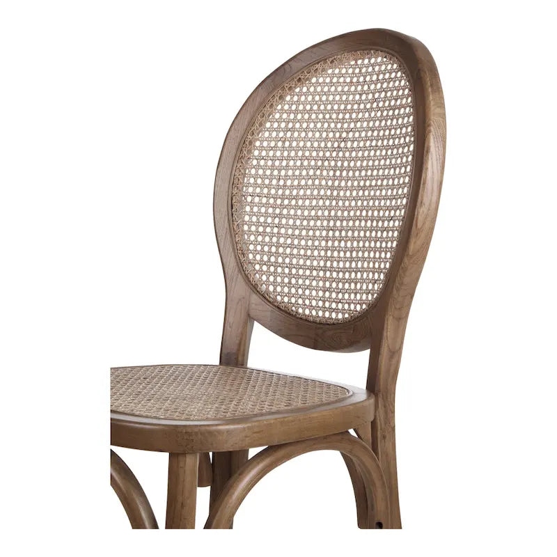 Mid-Century Modern Rattan Dining Chair (Set of 2)