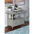 Stainless Steel Kitchen Cart with Shelves, Drawer and Wheels for Home or Restaurant Use