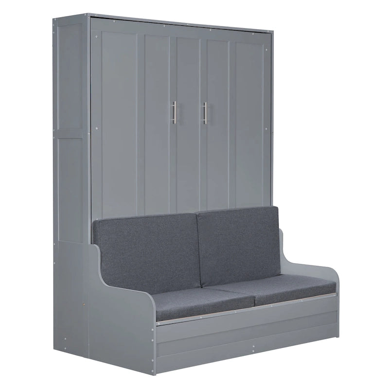 Queen Size Murphy Bed Wall Bed with Cushion