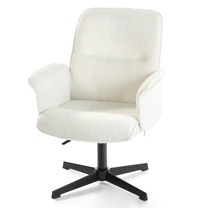 Upholstered Accent Chair Swivel Side Chair with Armrest