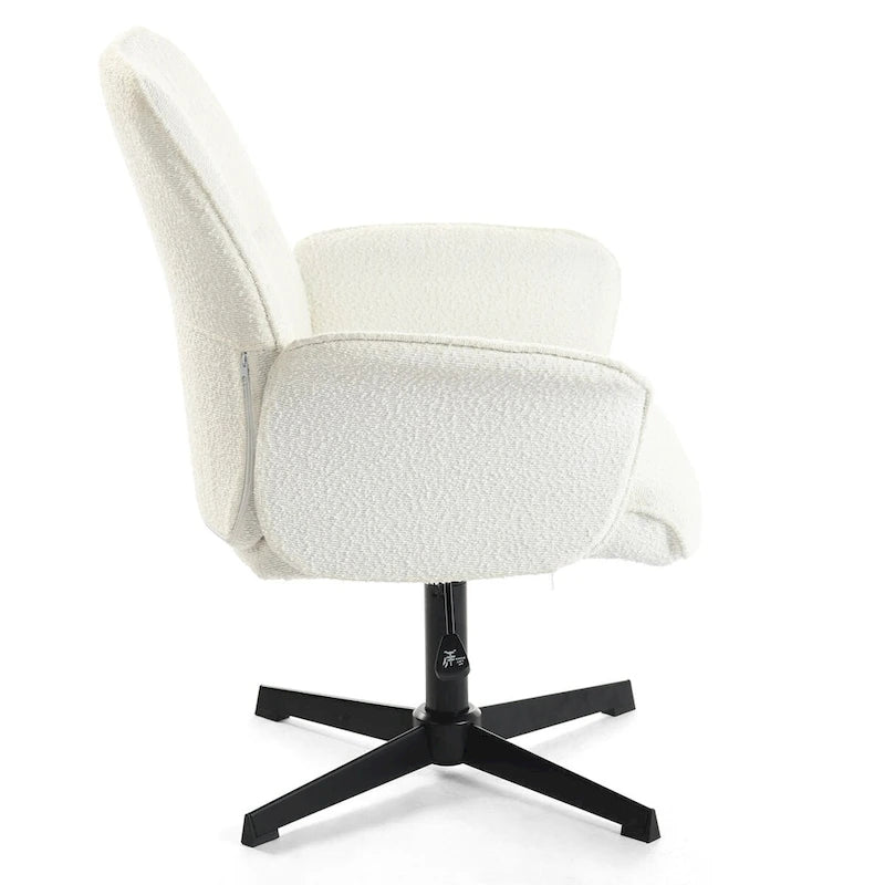 Upholstered Accent Chair Swivel Side Chair with Armrest