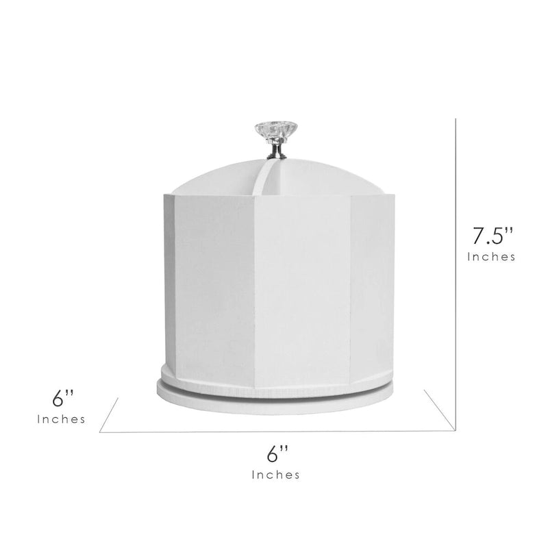 Swiveling Stationery Organizer - White