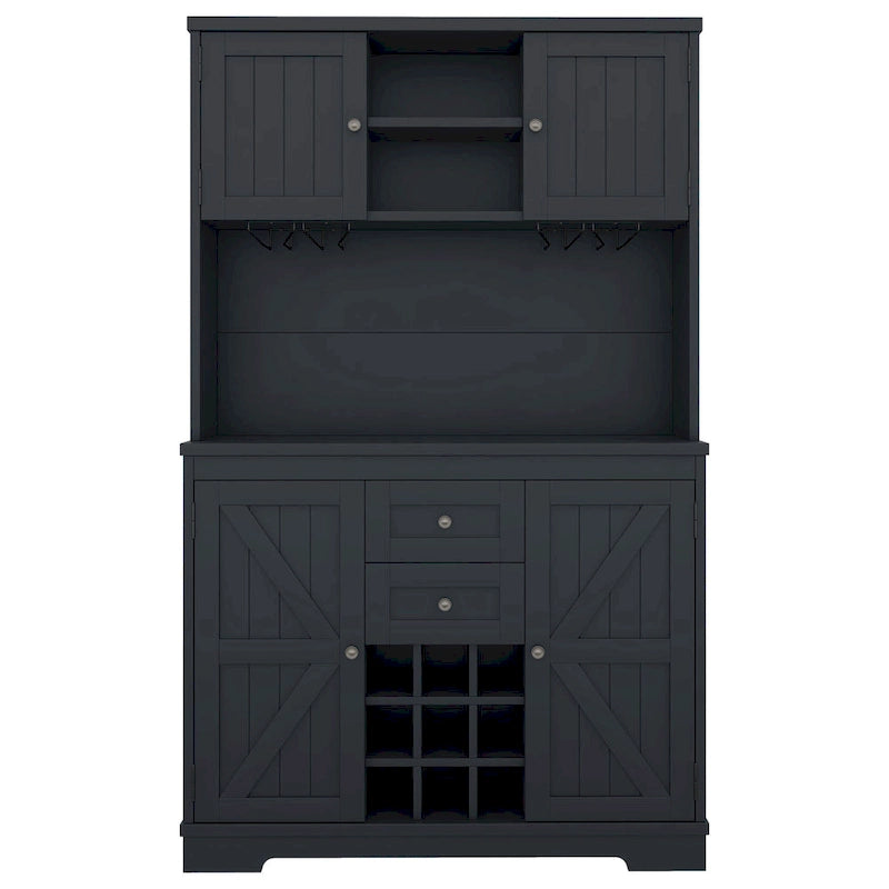 Coffee Bar Cabinet Kitchen Cabinet with Storage,Wine Cabinet with Drawers shelves and cabinets,Buffet Wine & Glass Racks