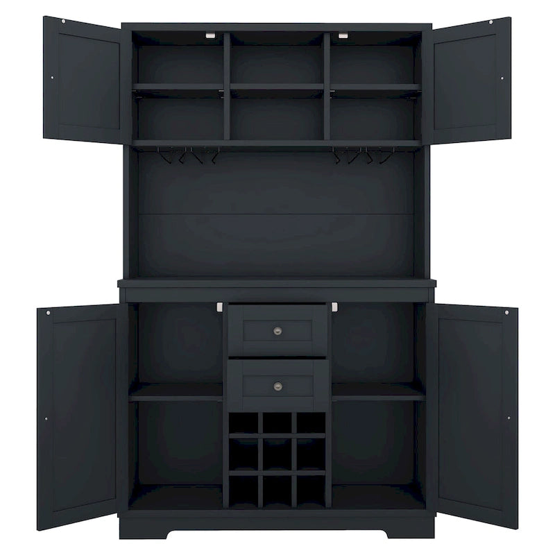 Coffee Bar Cabinet Kitchen Cabinet with Storage,Wine Cabinet with Drawers shelves and cabinets,Buffet Wine & Glass Racks