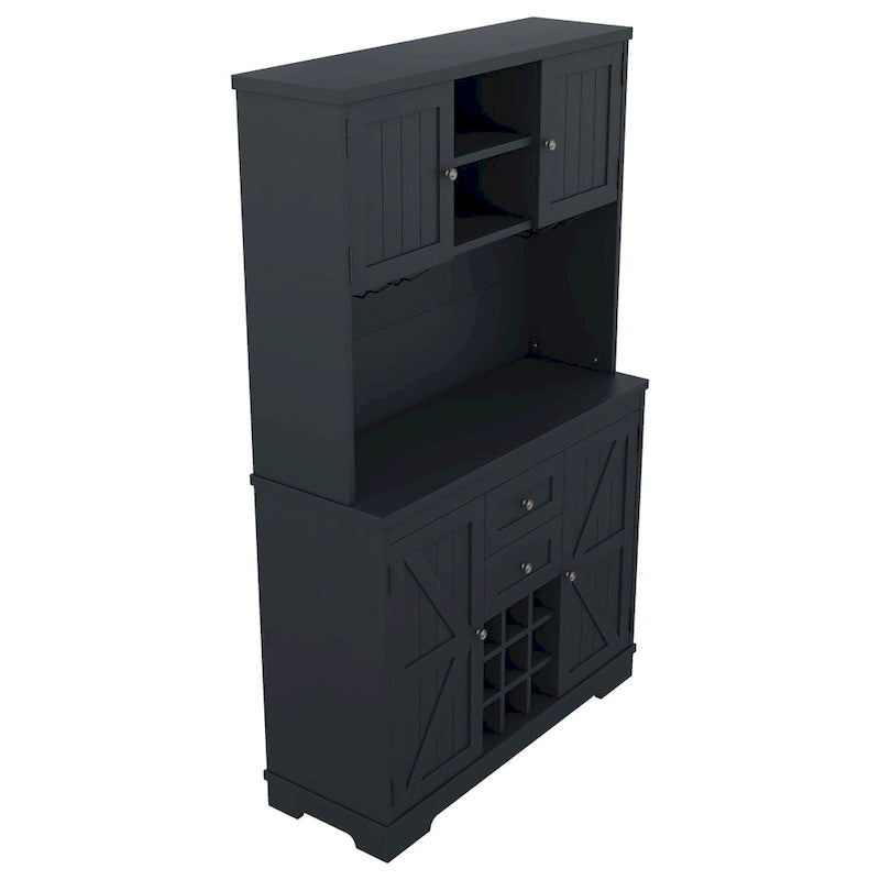 Coffee Bar Cabinet Kitchen Cabinet with Storage,Wine Cabinet with Drawers shelves and cabinets,Buffet Wine & Glass Racks