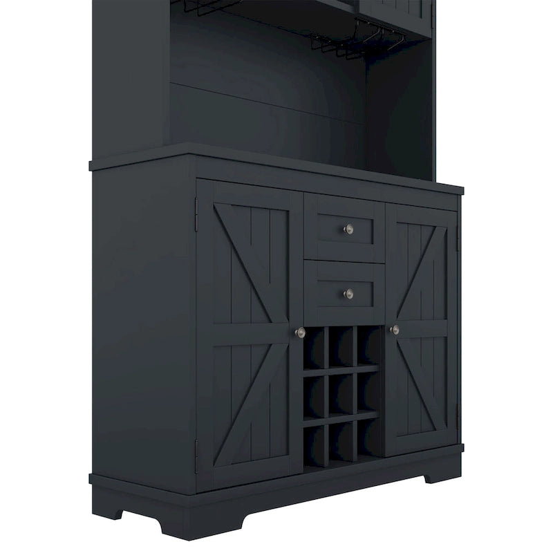 Coffee Bar Cabinet Kitchen Cabinet with Storage,Wine Cabinet with Drawers shelves and cabinets,Buffet Wine & Glass Racks
