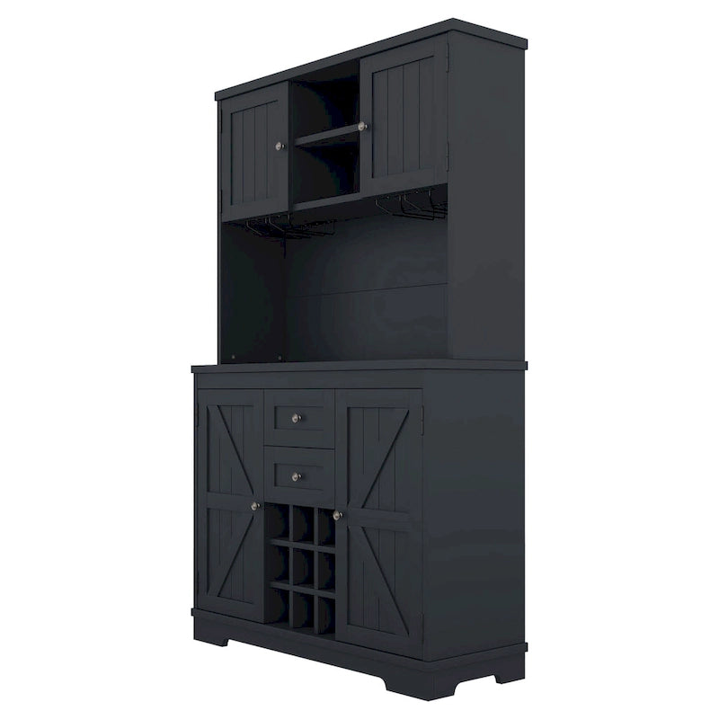 Coffee Bar Cabinet Kitchen Cabinet with Storage,Wine Cabinet with Drawers shelves and cabinets,Buffet Wine & Glass Racks