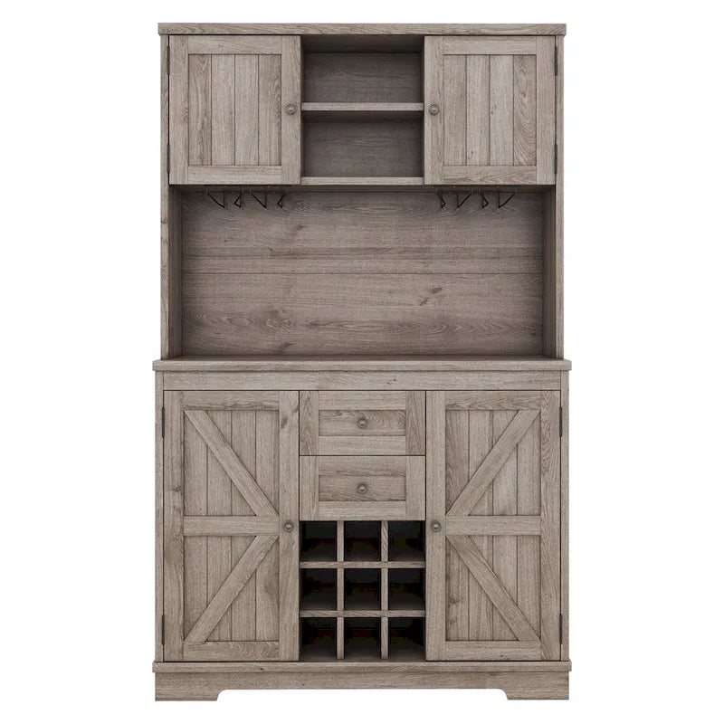Coffee Bar Cabinet Kitchen Cabinet with Storage,Wine Cabinet with Drawers shelves and cabinets,Buffet Wine & Glass Racks