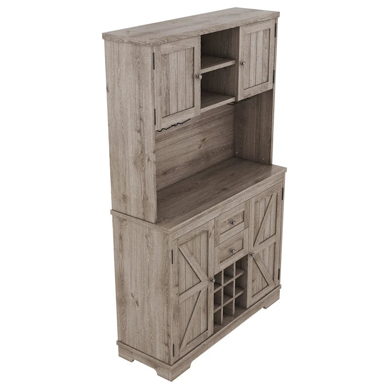 Coffee Bar Cabinet Kitchen Cabinet with Storage,Wine Cabinet with Drawers shelves and cabinets,Buffet Wine & Glass Racks